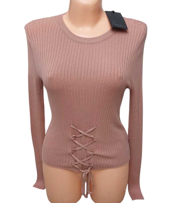Morelowy sweter z wiskozy BRAVE SOUL, R. L