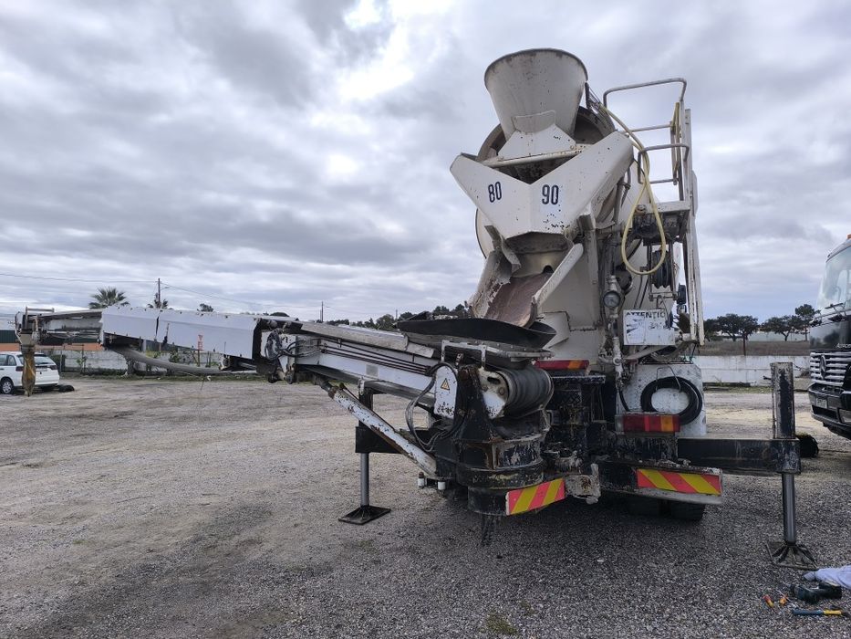 Camião betoneira 9m3 MAN 35.380 cx auto tapete para betão 16M comando