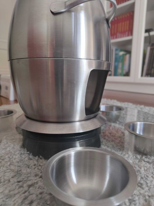 Fondue completo em Inox - com base giratória