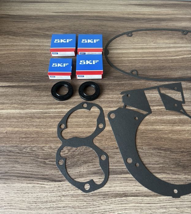 NOWY KOMPLET łożyska SKF uszczelniacze uszczelki JAWA 350 354 KYVACKA