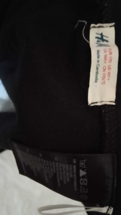 Черная офисная юбка карандаш H&M, школьная