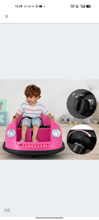 Elektryczny samochodzik jeździk dla dzieci 360°