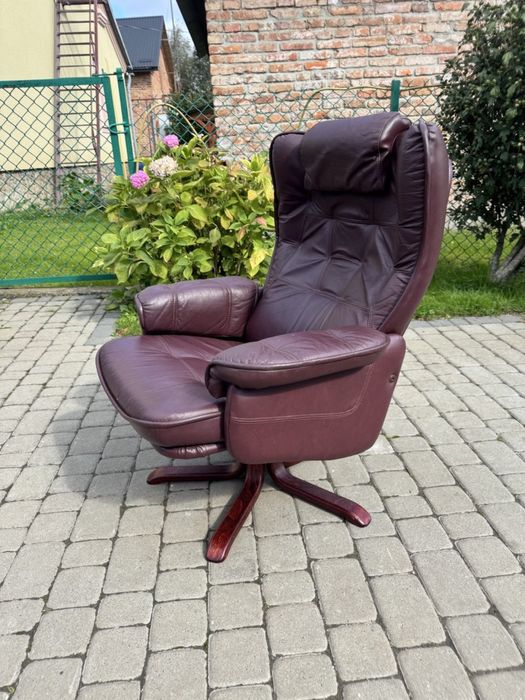 Крісло реклайнер шкіряне (00124) крісло релакс