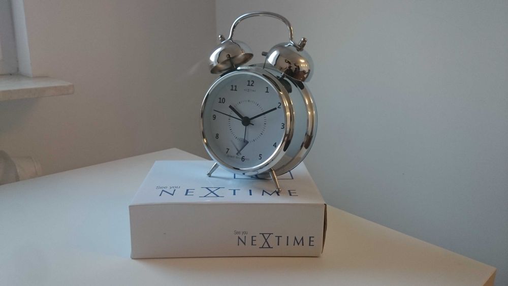 Budzik Wake Up Nextime klasyczny Chrom