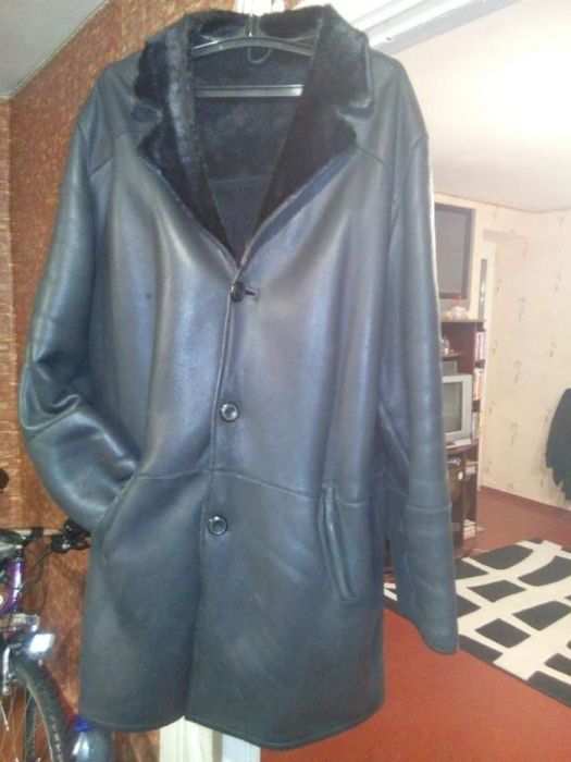 Настоящая Итальянская мужская дубленка