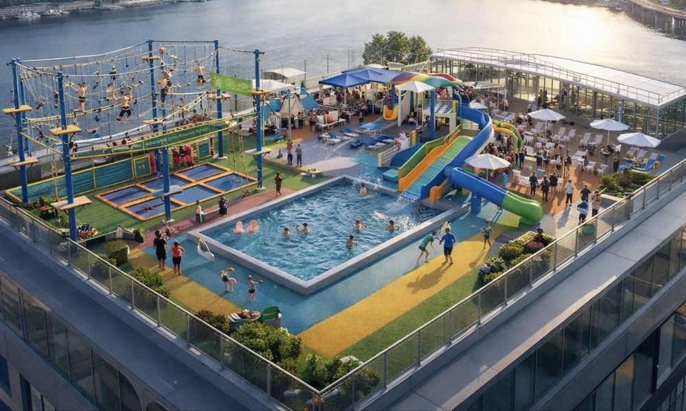 2700м2 під сімейні розваги, ТРЦ, дах  панорама Дніпра