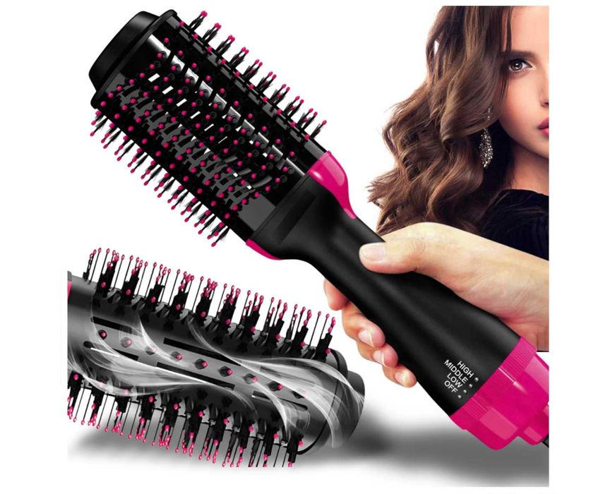 Szczotko Suszarka Prostownica Lokówka do Włosów 4w1 1000W z Jonizacją