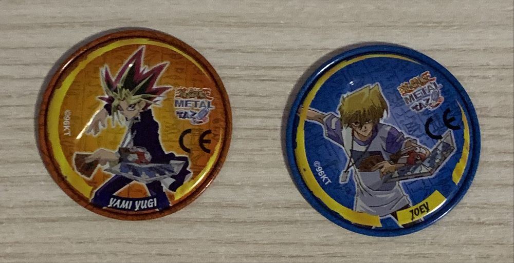 Metal Tazo Yu-Gi-Oh!/ 2 sztuki/ Vintage