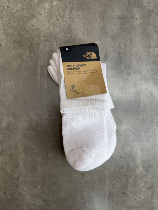 The north face multi sport cush quarter socks white шкарпетки