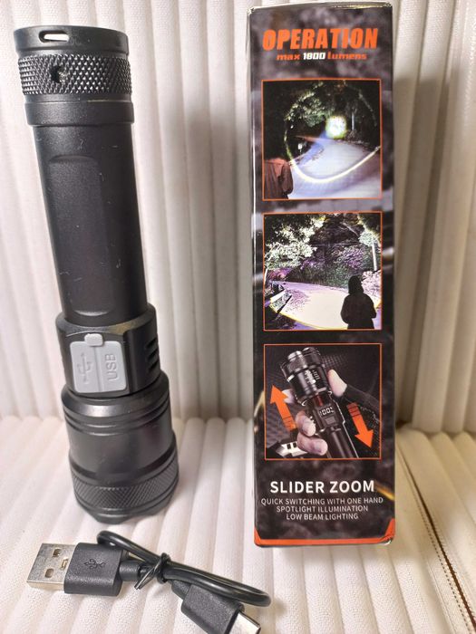 Latarka LED z akumulatorem