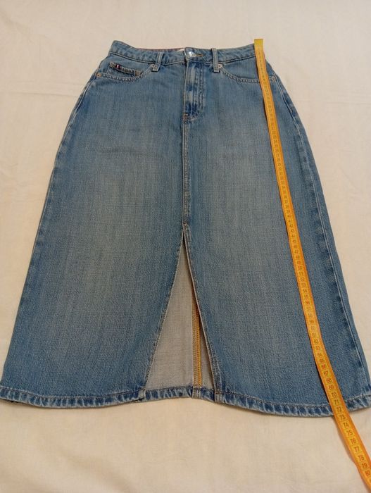 Джинсова спідниця міді з розрізом Tommy Hilfiger (розмір 34 / XS-S)