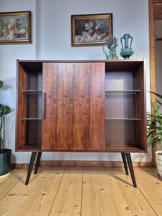 Witryna/biblioteczka Violetta po renowacji ! PRL VINTAGE RETRO