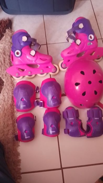 Kit completo de patins oxelo para menina