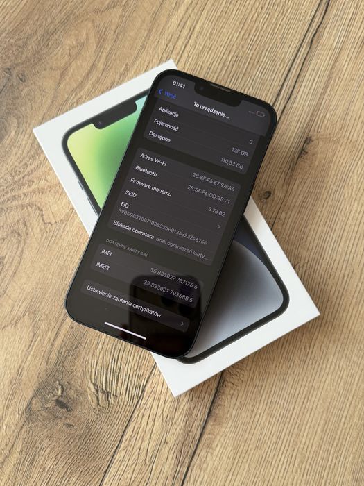 iPhone 14 128GB Czarny