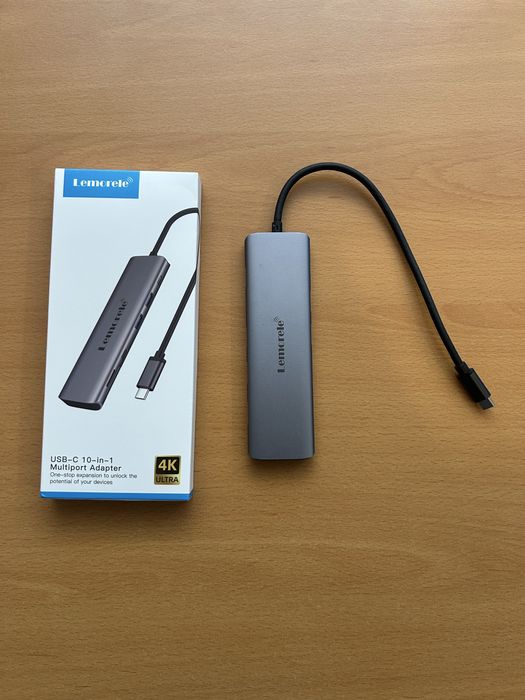 USB-C 10 in 1 Multiport Adapter 4k Ultra - Lemorele