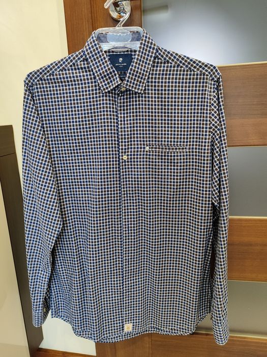 Koszula w kratę Pierre Cardin r. M.