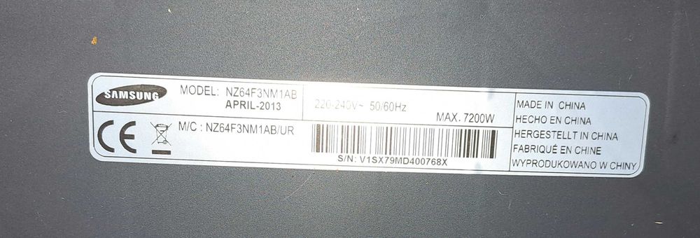 Moduł sterowania płyty indukcyjnej Samsung NZ64F3NM1AB