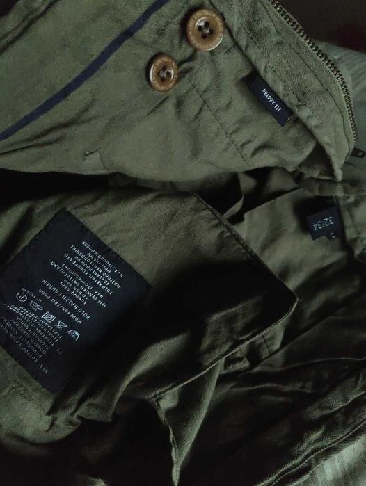 Джинсы (chino Polo Ralph Lauren USA w32 stretch green grey.