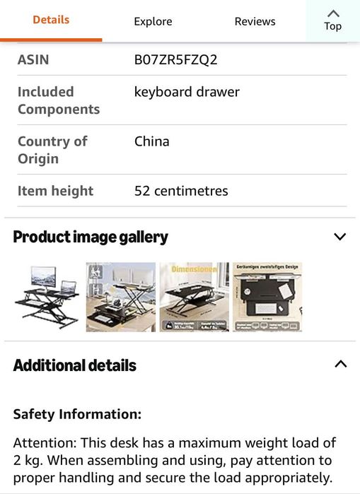 Conversor de mesa ergonómica para trabalhar com altura ajustável