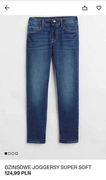 H&M  jeansy spodnie dżinsowe dżinsy joggesy 170