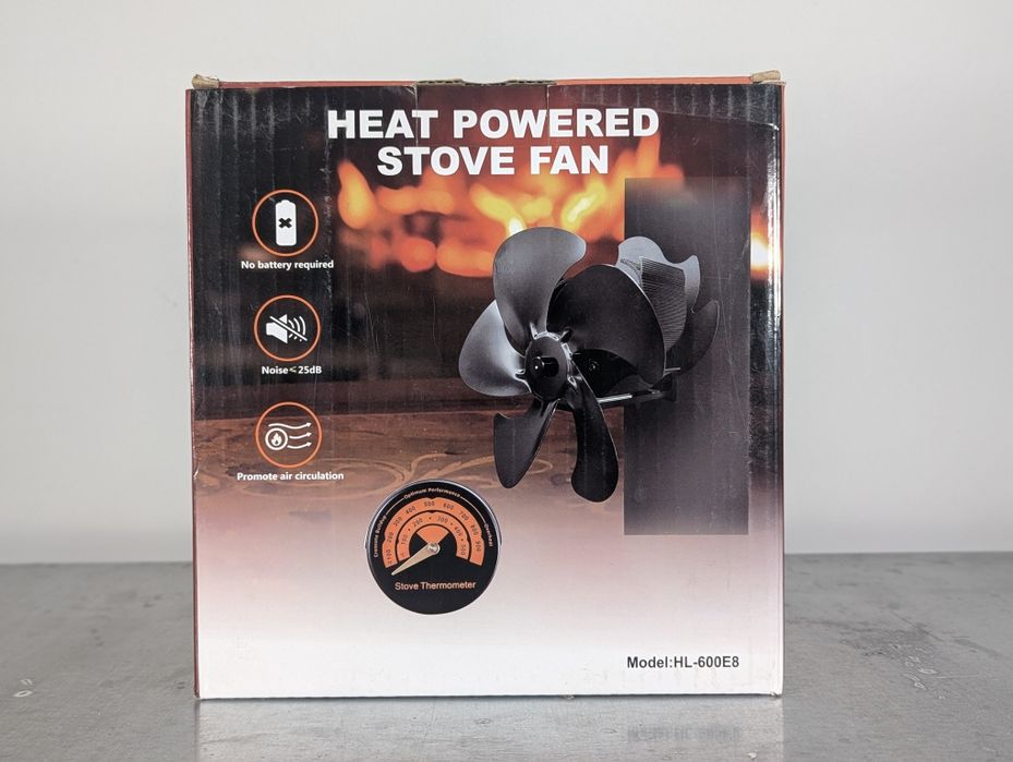 Wentylator kominkowy na rurę wiatrak termoelektryczny