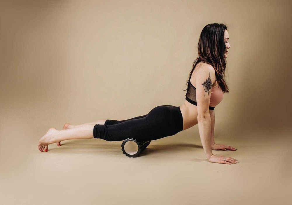 -50% Массажный ролик 33*14 см, валик, массажный роллер для тела