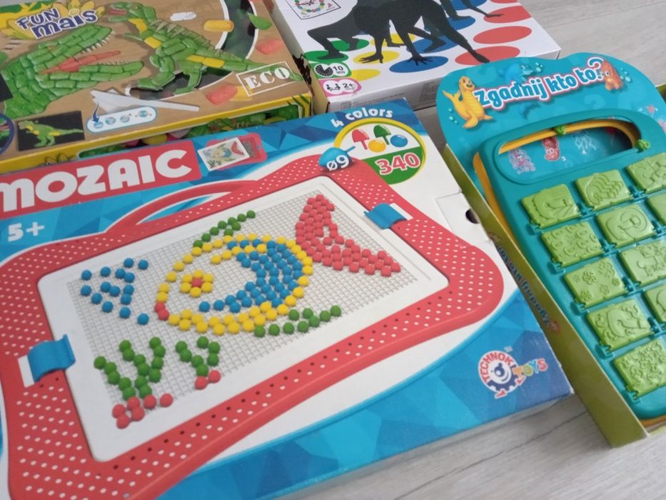 Zgadnij kto to, mozaic, twister. Cały zestaw gier