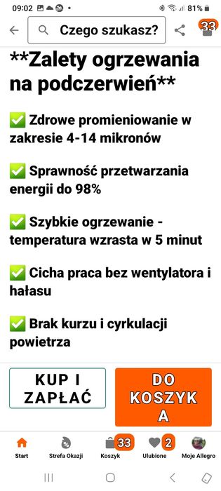 Panel grzewczy na podczerwień