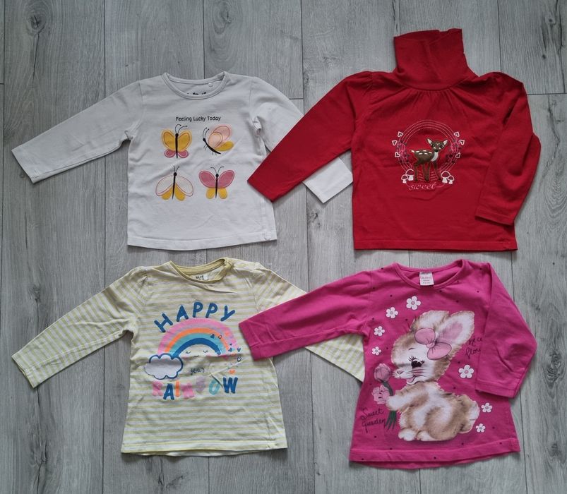 Zestaw: bluzeczki, golf r. 92