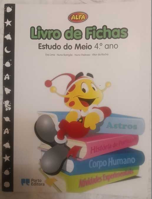 Estudo do Meio 4 Alfa LIvro de Fichas para o 4º Ano