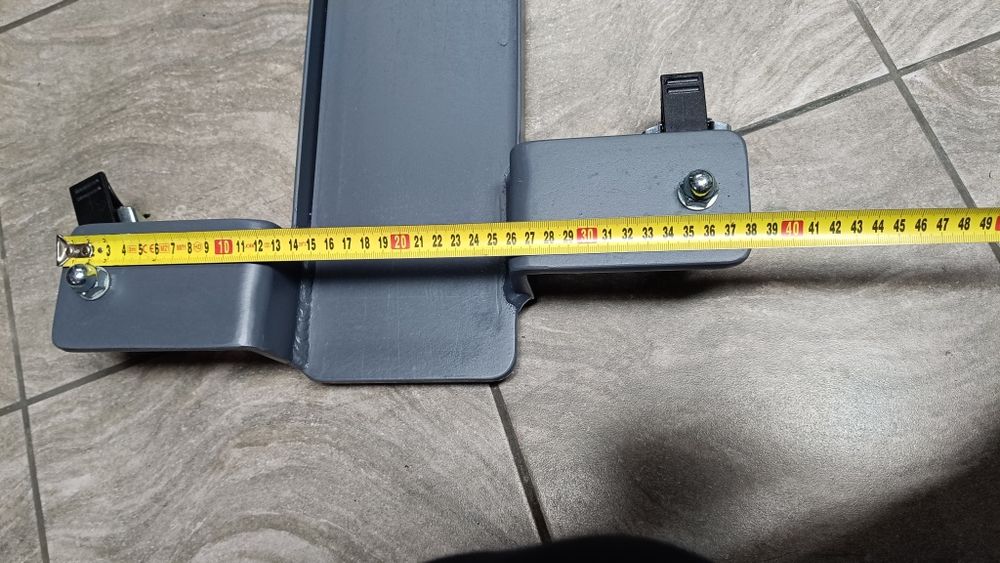 Wózek motocyklowy, platforma pod stopkę centralną