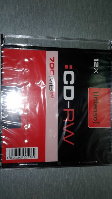 CD-RW 700 MB. Regraváveis, Marca: Intenso 10 unidades (novos).
