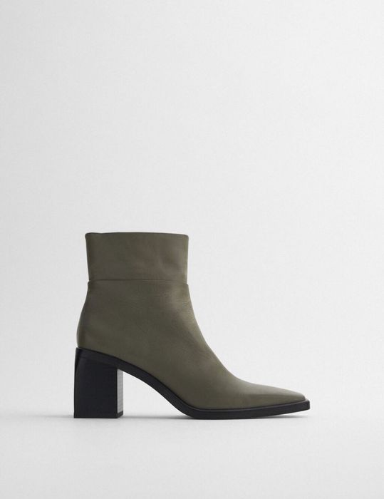 Кожані ботільони Zara