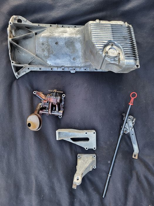 Miska smok pompa oleju bagnet łapy silnika m50 b20 b25 BMW E28 E30 E34 swap projekt