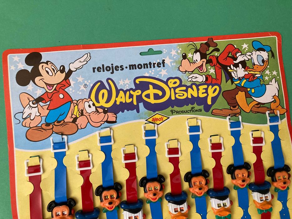Relógio Infantil do Pato Donald Disney da marca Hedi Anos 80