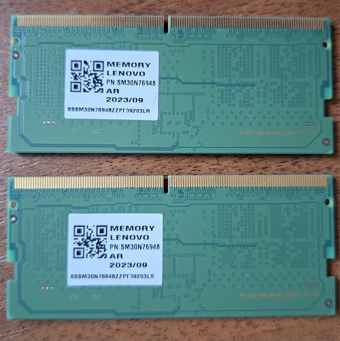 Оперативная память Samsung ноутбук. DDR5 4800 SODIMM. Новая. 2× 8 GB.