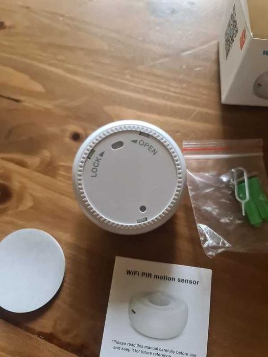 Sensor Detetor Movimento Tuya Wi-Fi PIR Sem Fios Casa Sistema Alarme