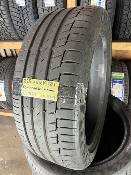 LS1434 Літні шини 225/45r19 Continental PremiumContact 6 пара резина