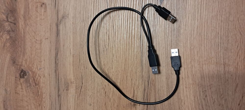 Kabel USB - 2xUSB od twardego dysku