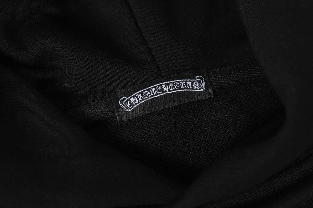 Chrome Hearts худи мужское оверсайз унисекс черное оригинал капюшон
