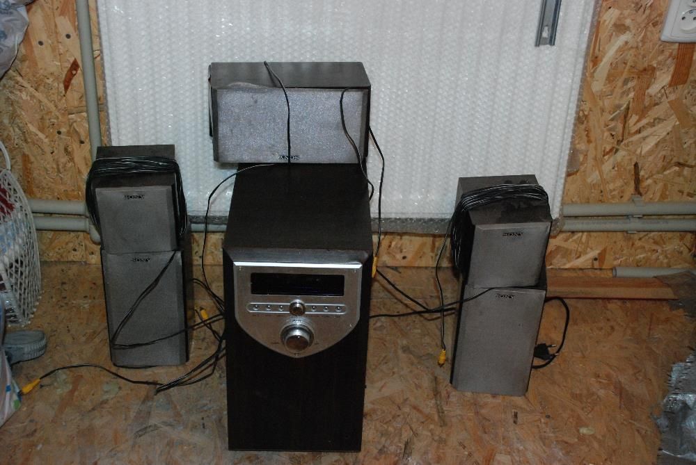 Музыкальный  домашний кинотеатр 5+1 активный суббас soni или обмен