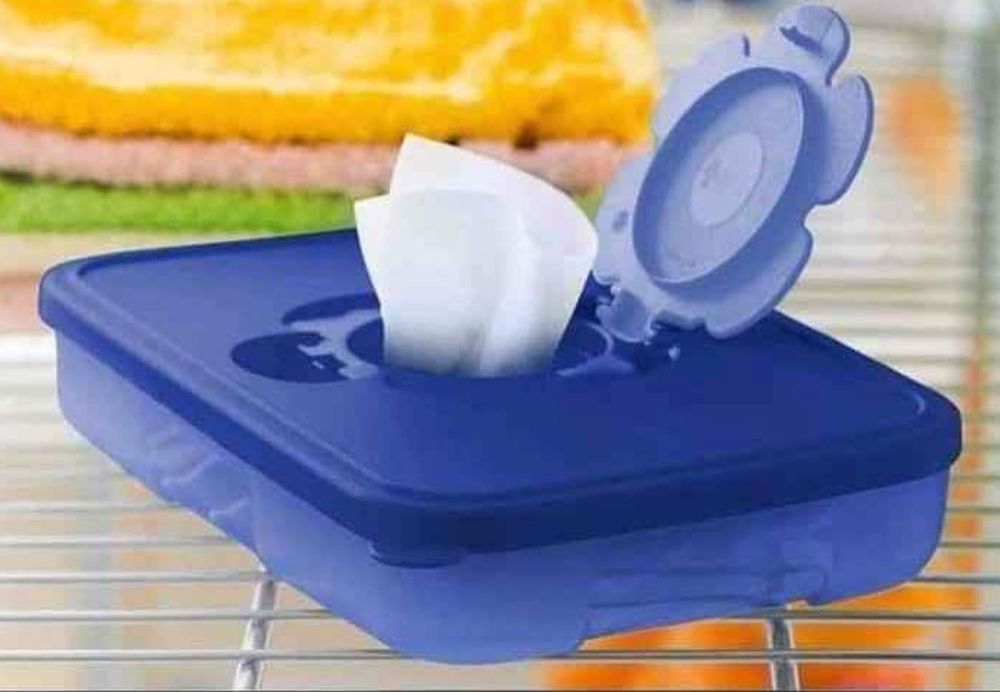 Caixa Porta-Toalhetes Tupperware