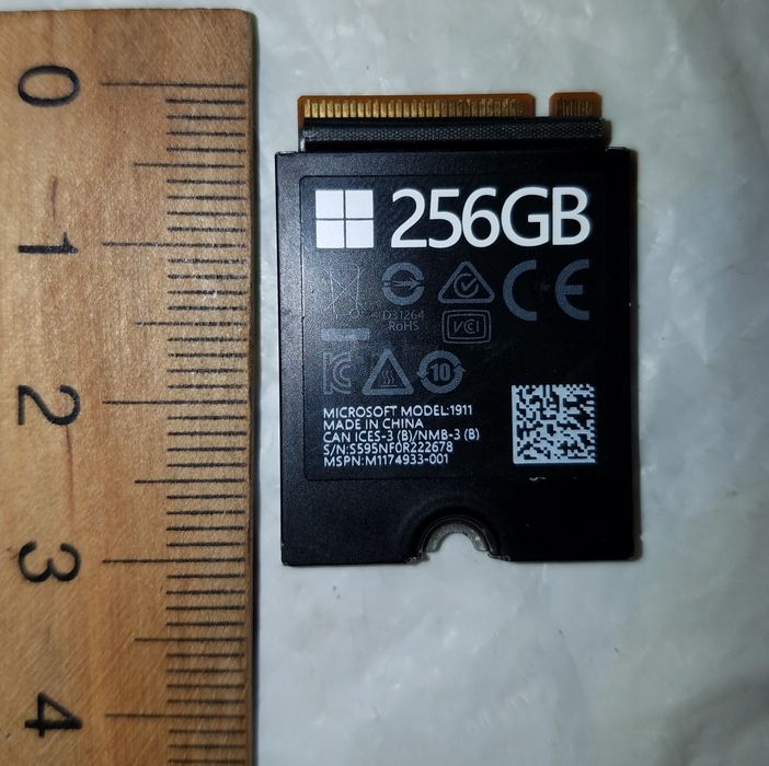 SSD NVMe M.2 2230 Microsoft Samsung Model 1911 256GB для Surface Steam