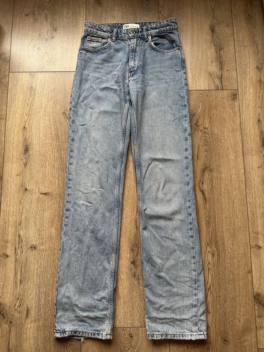 Zara jeansy z niskim stanem low rise straight leg 34 XS