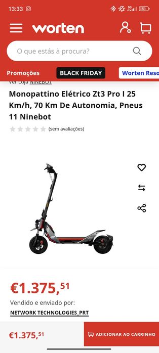 Trotinete Segway nova nunca usada