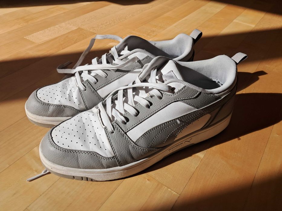 Buty PUMA REBOUND LOW biało-szare rozmiar 44