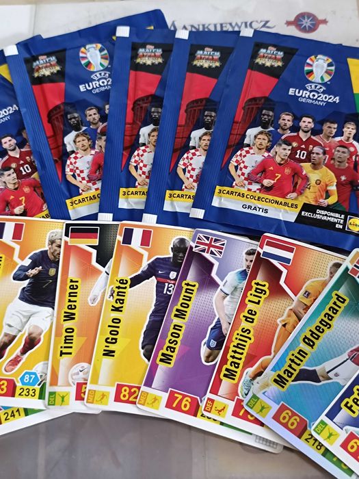 5 Saquetas e 9 Topps futebol EURO 2024