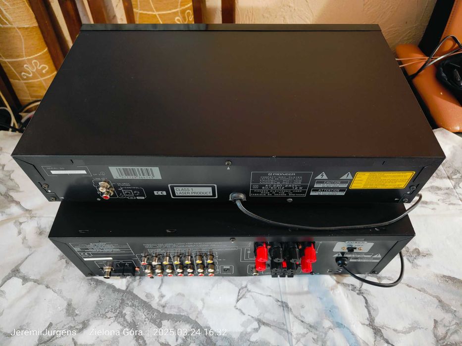 PIONEER 100% Sprawny Amplituner VSX-505RDS MKII + CD Odtwarzacz PD-106