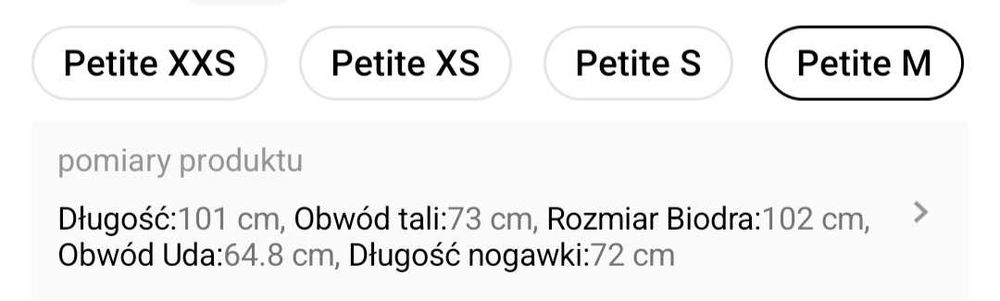 Spodnie jeans  shein petite M damskie