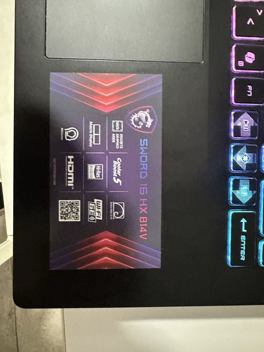 msi sword 16 hx b14vfkg + PS5 controller
